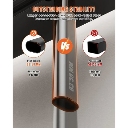 Flycity Electric Standing Desk Adjustable Height Stand Up Desk, 48" x 24" Sit Stand Desk, Low Noise Home Office Desk, Computer Desk with Splice Board, Child Lock & Memory Function, Black