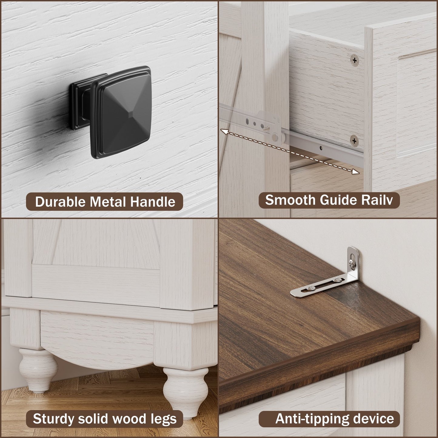 Flycity 71 Inch Tall Bookshelf, 6 Tiers Farmhouse Bookcase with Drawers and Shelves, Kitchen Storage Cabinet, Rustic Freestanding Display Bookshelves for Bedroom Living Room