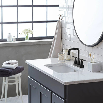 KINGTACK Bathroom Sink Faucet, 4 inch Matte Black Bathroom Faucets with Pop-up Drain and Supply Lines, Stainless Steel 2-Handle Centerset Faucet for Bathroom Faucet 3 Hole, 2 Pack